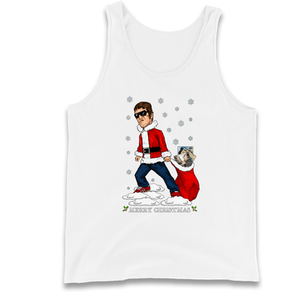 Liam Gallagher Christmas Santa Tank Top