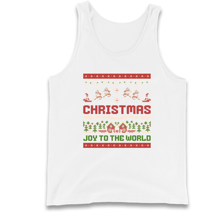 Christmas Joy to the World Christmas Tank Top