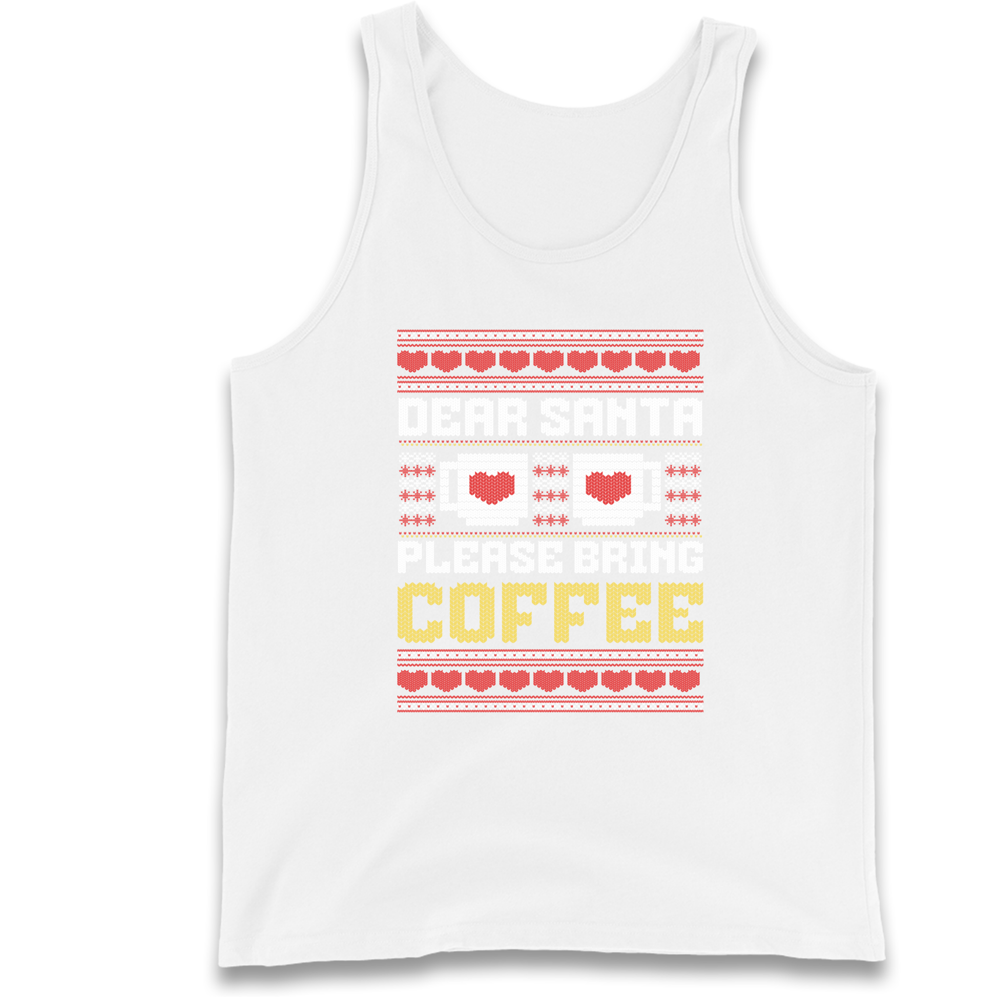 Dear Santa Please Bring Coffee Tank Top