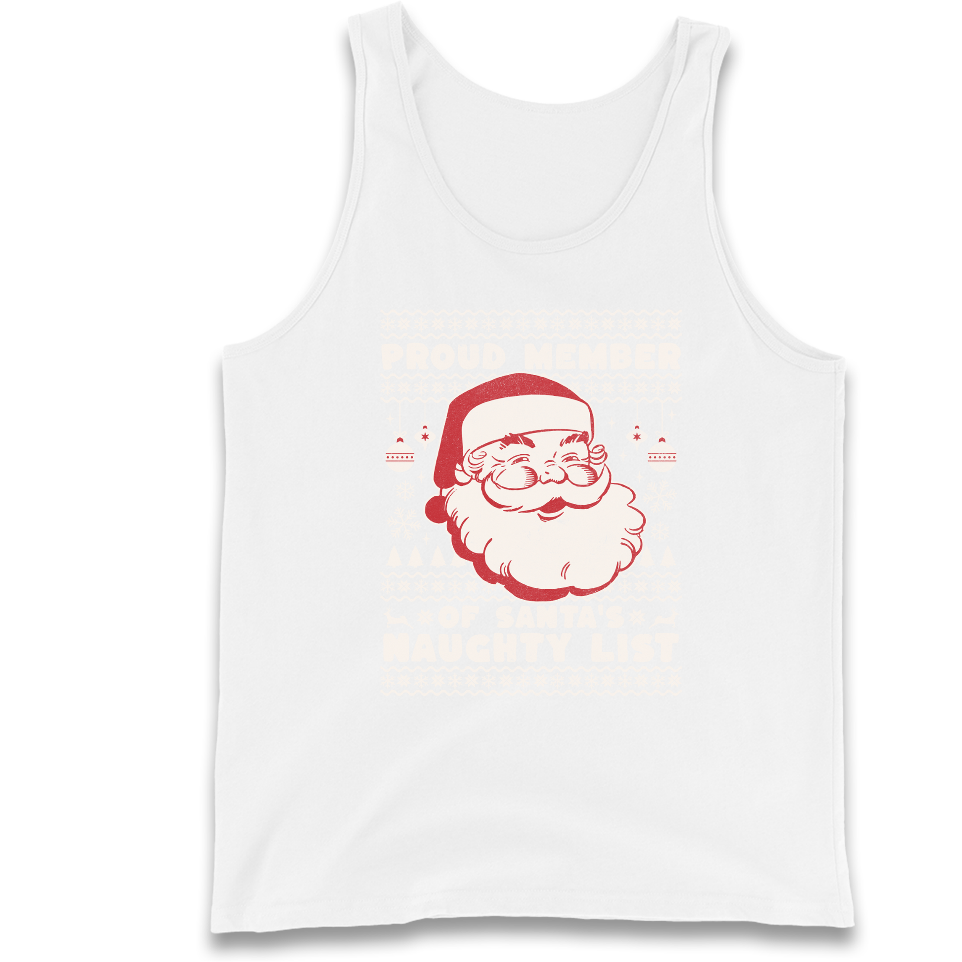 Proud Member Of Santas Naughty List Christmas Tank Top