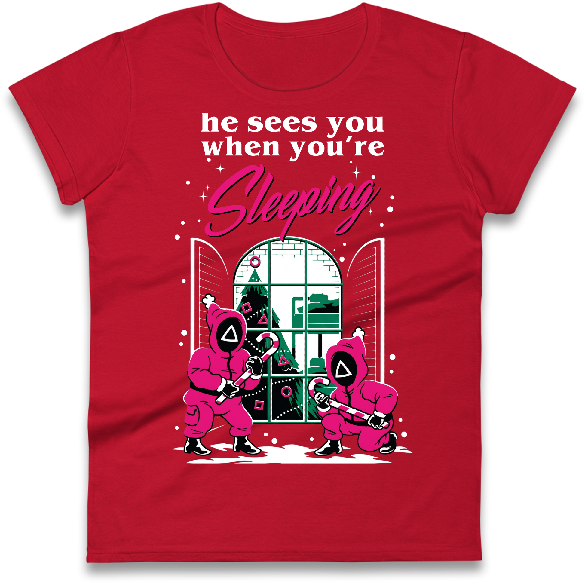 Squid Games Xmas Ladies Shirt