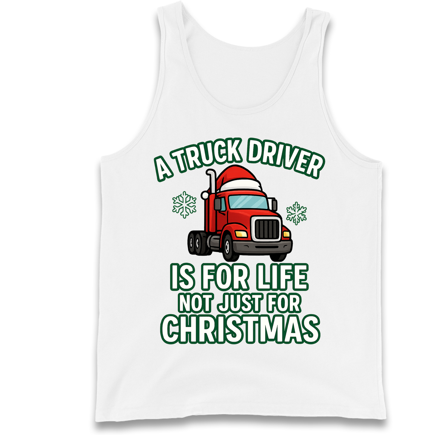 Truck Driver Christmas Tank Top
