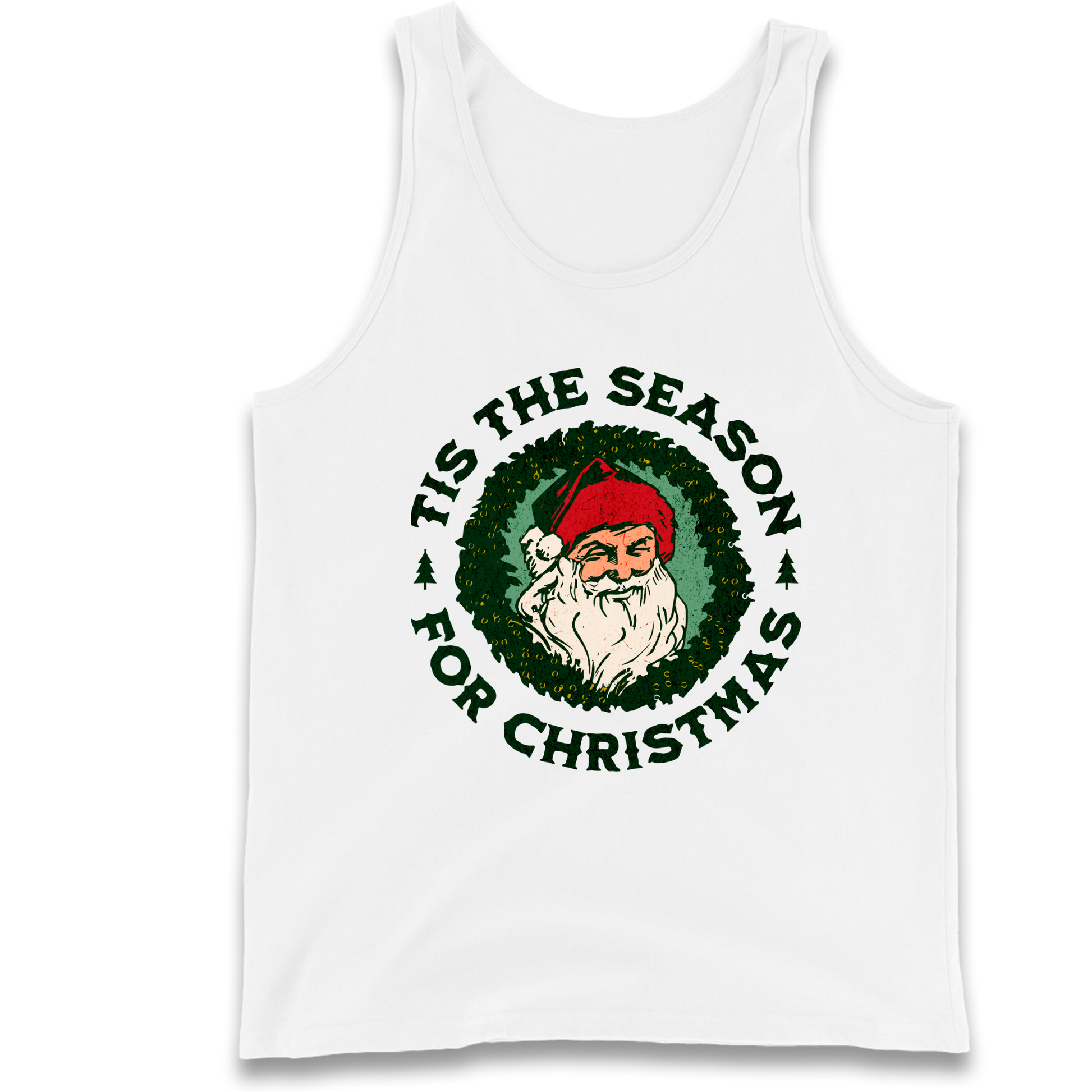 Tis The Season Santa Claus Christmas Tank Top