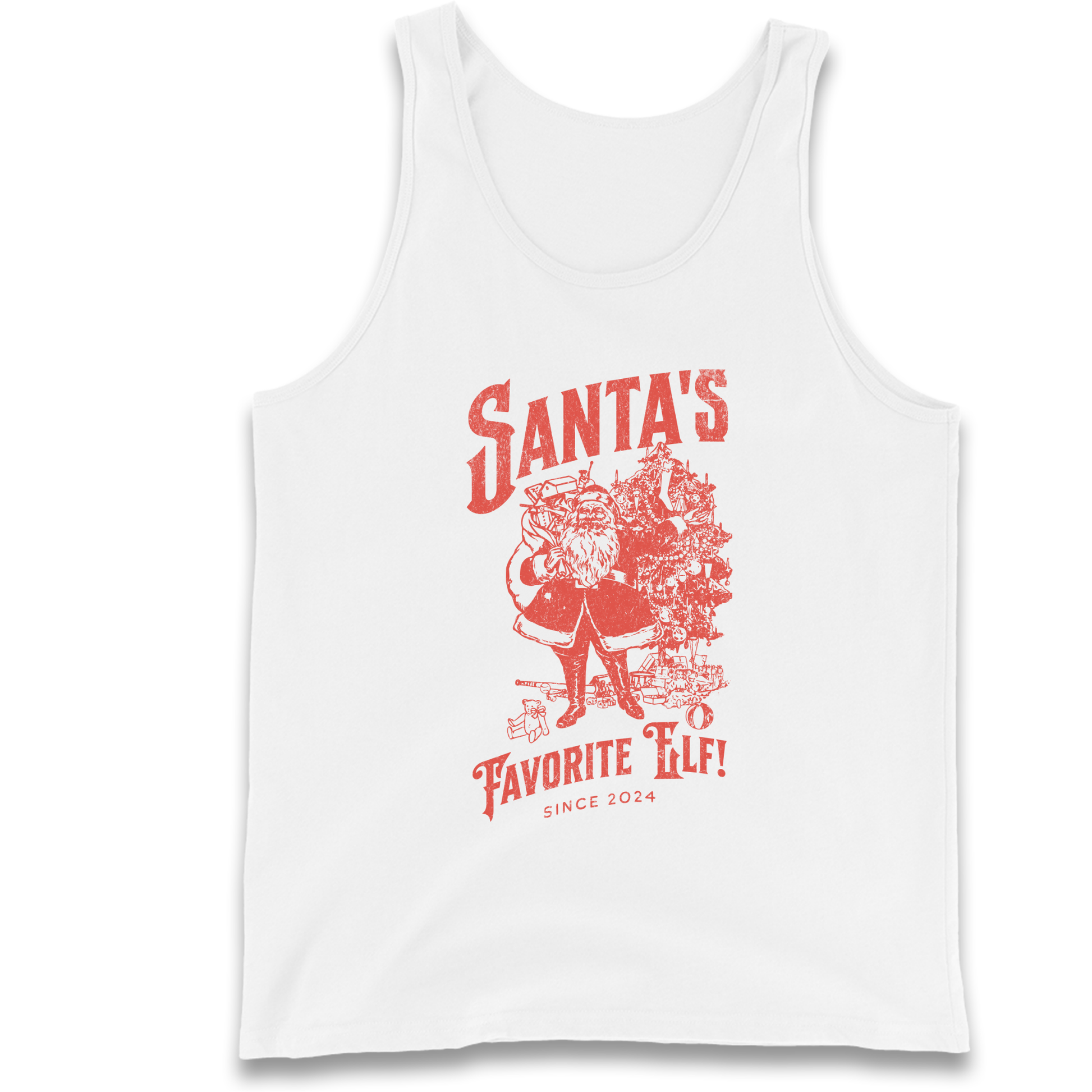 Santas Favourite Elf Christmas Tank Top