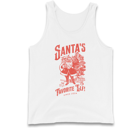 Santas Favourite Elf Christmas Tank Top