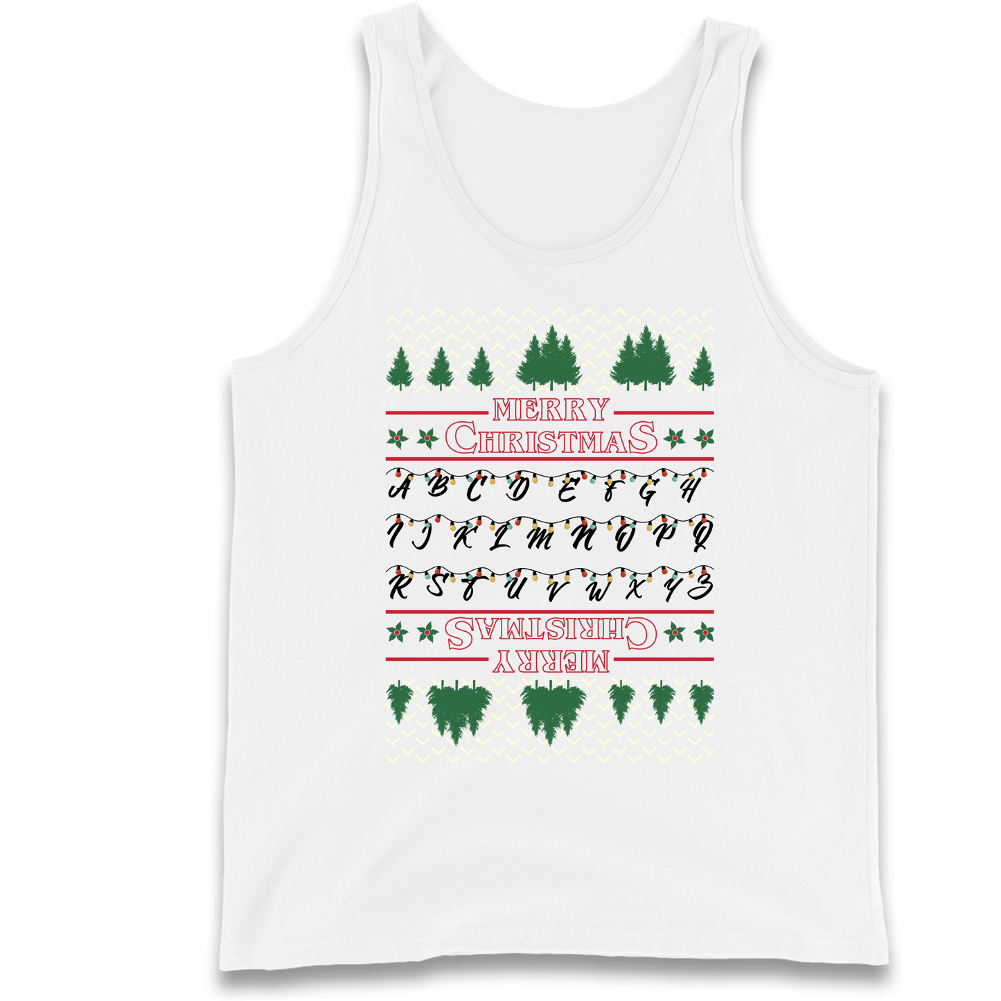 stranger things christmas jumper Tank Top