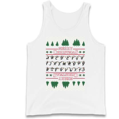 stranger things christmas jumper Tank Top