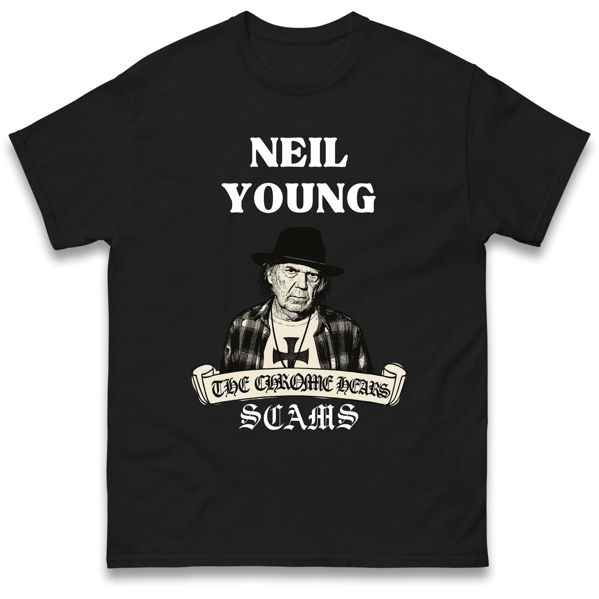 Neil Young and the Chrome Hearts T Shirt 