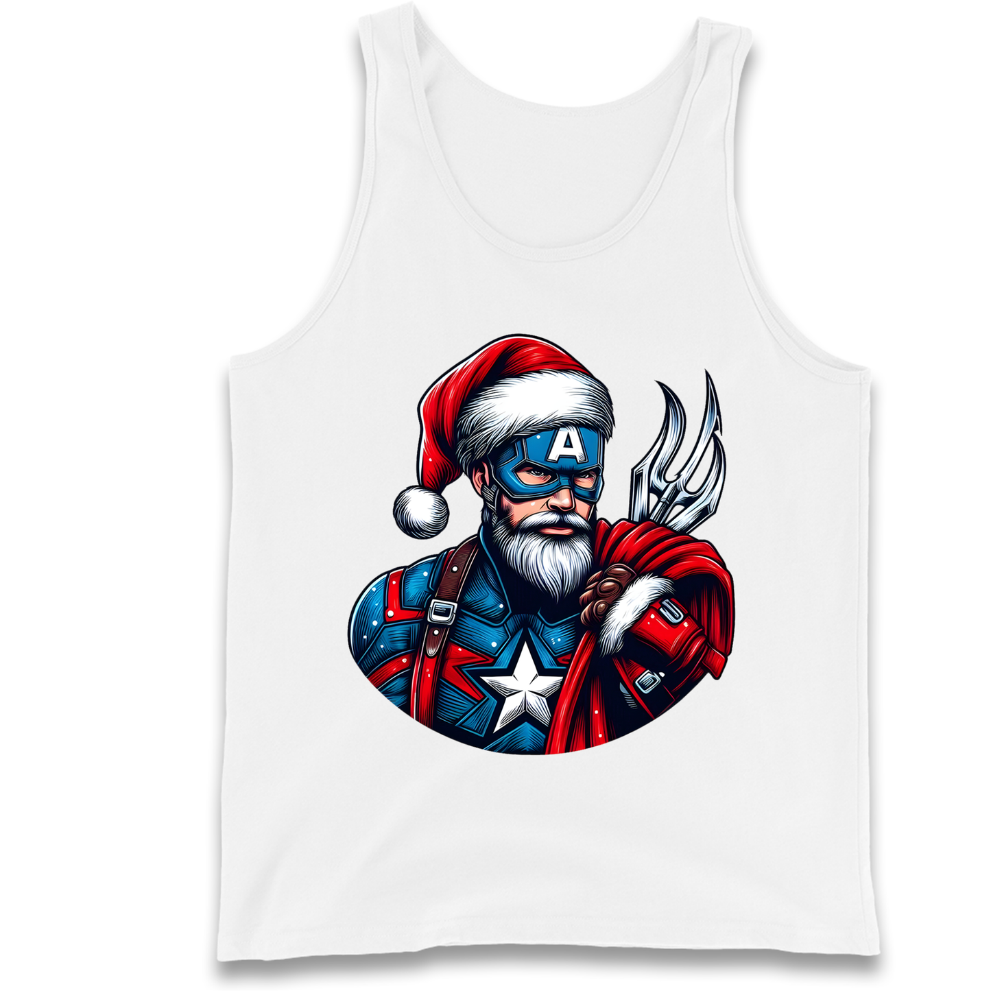 Captain America Santa Tank Top
