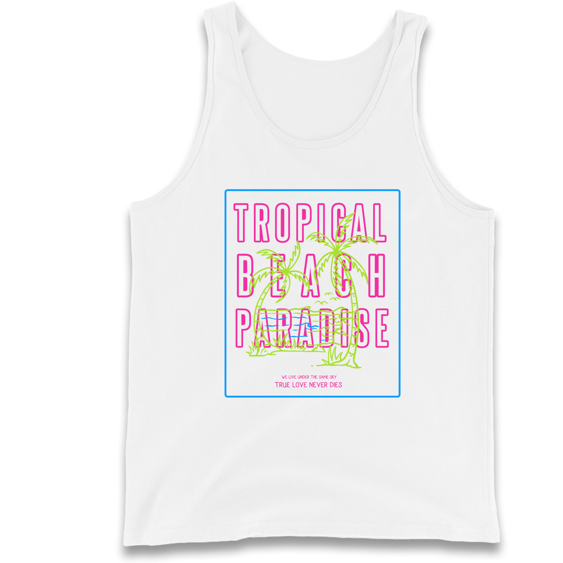 Tropical Beach Paradise Tank Top