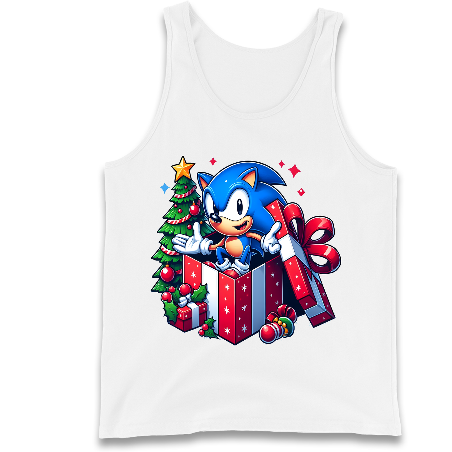 Sonic The Hedgehog Christmas Tank Top
