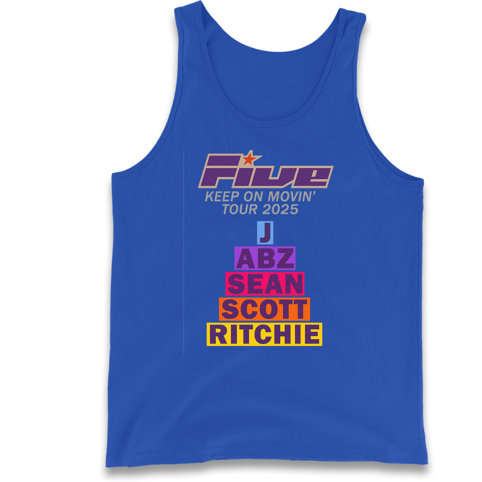 Five Keep On Movin' Tour 2025 Tank Top