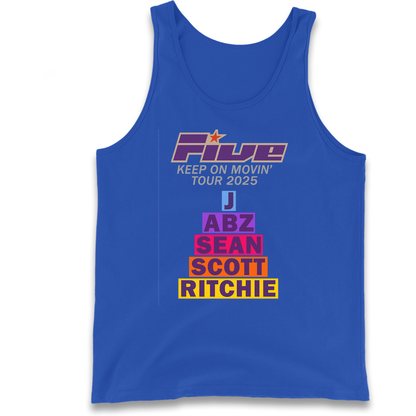 Five Keep On Movin' Tour 2025 Tank Top