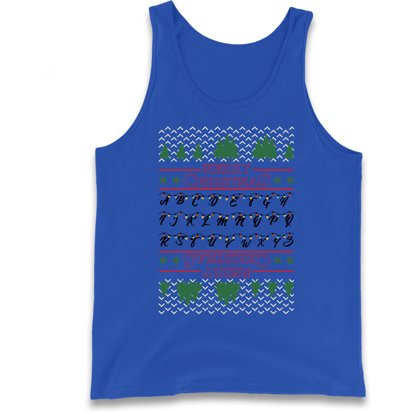 stranger things christmas jumper Tank Top