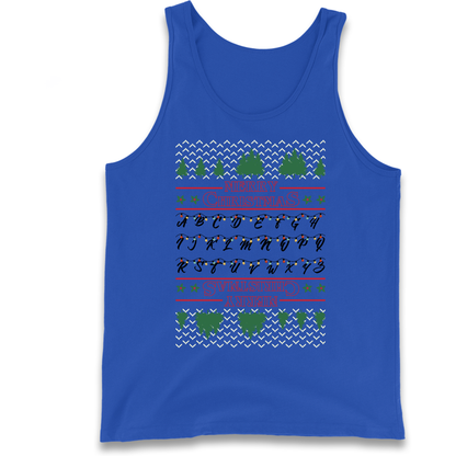 stranger things christmas jumper Tank Top