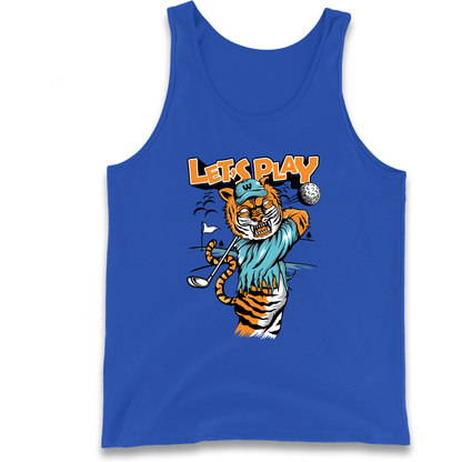 Lets Play Golf Tiger Tank Top