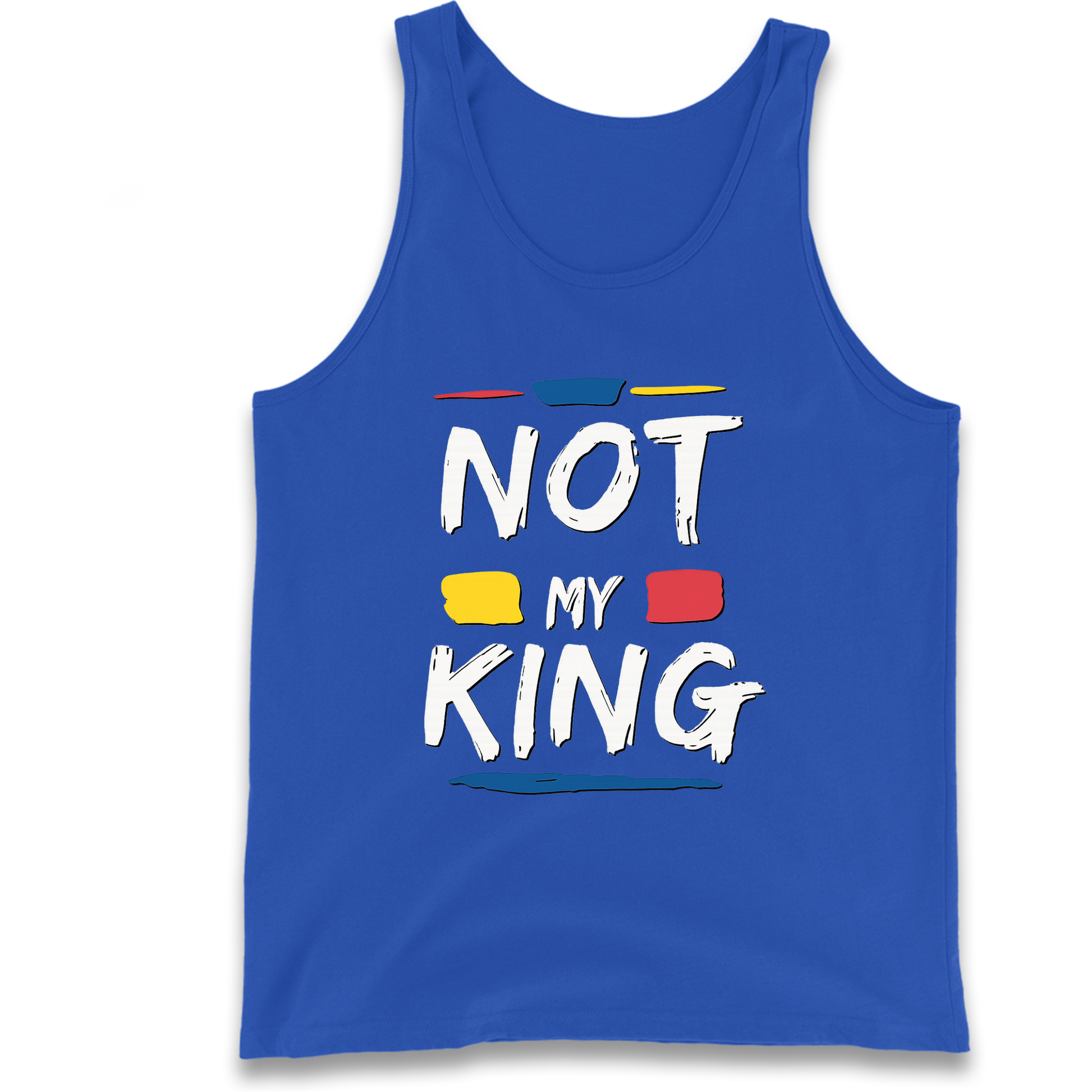 Not My King Slogan Tank Top