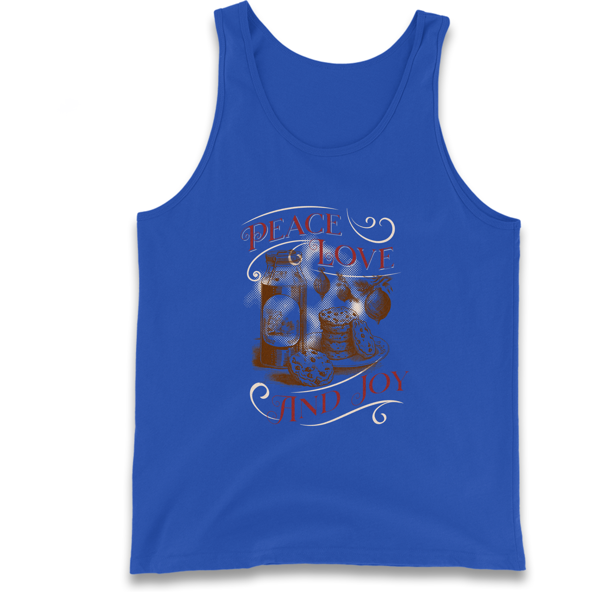 Peace Love And Joy Christmas Tank Top