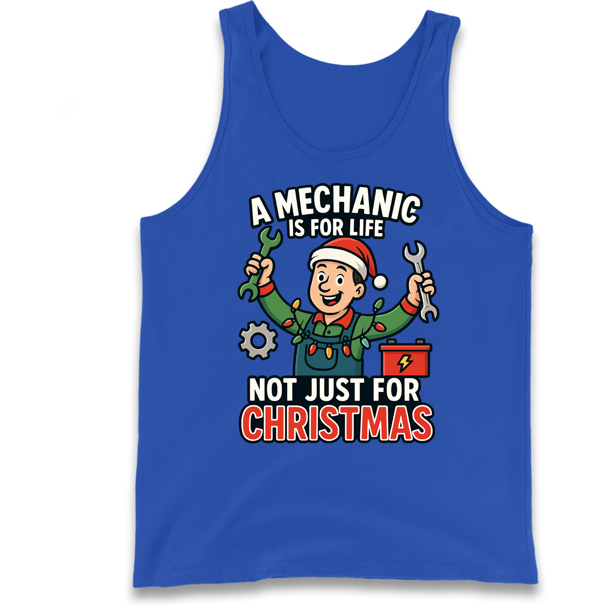 Mechanic Christmas Tank Top