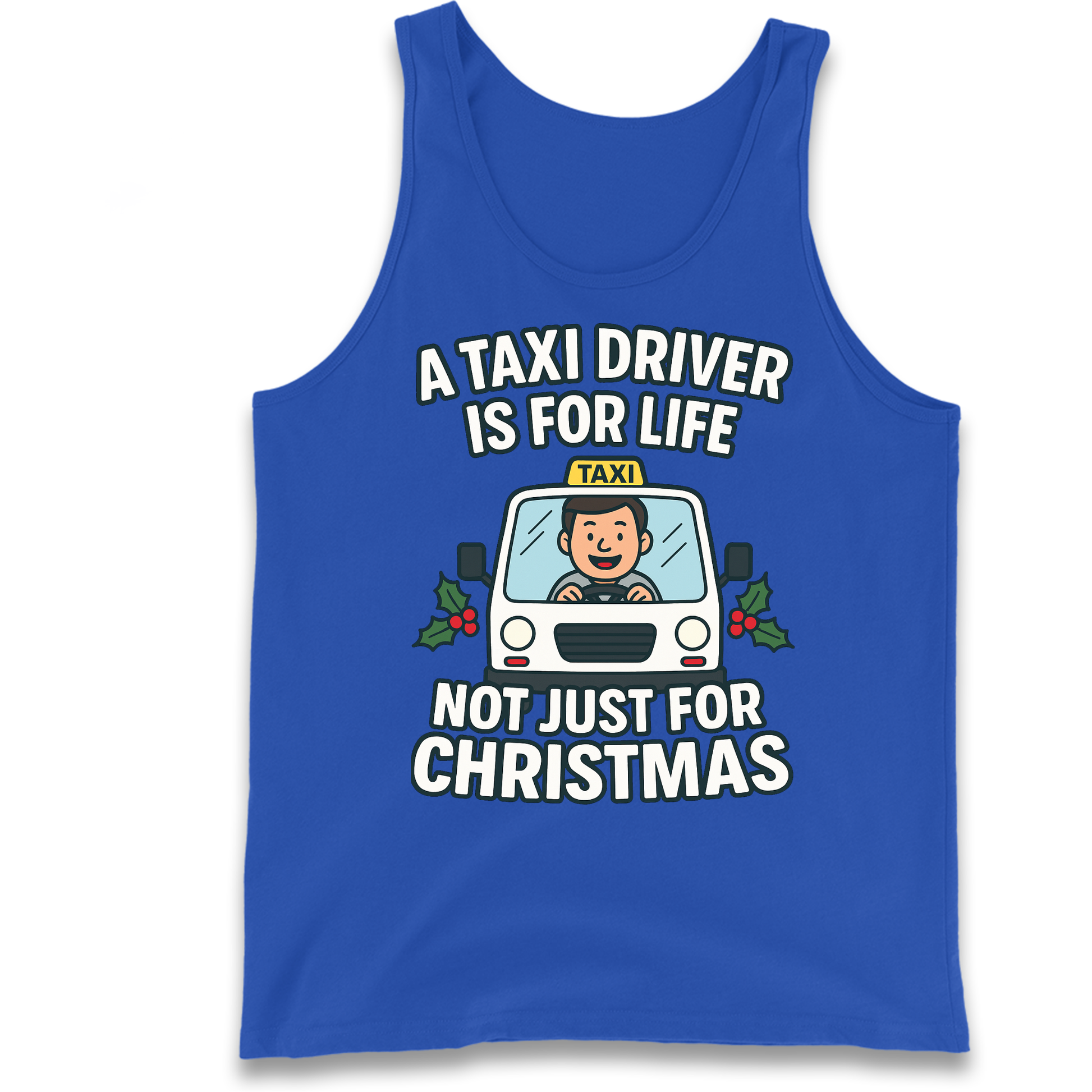 Taxi Driver Christmas Tank Top