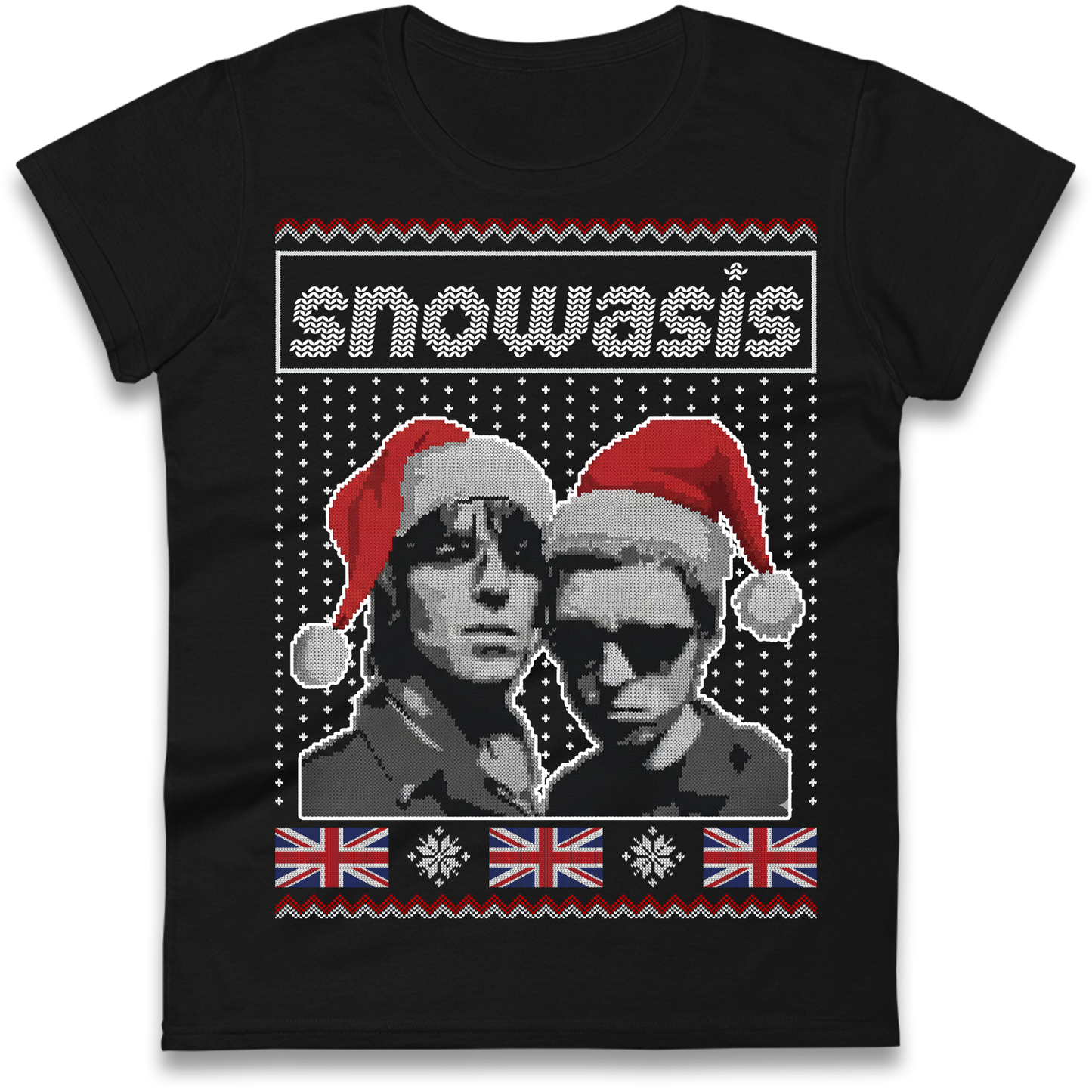 Snowasis Union Jack Christmas Ladies Shirt