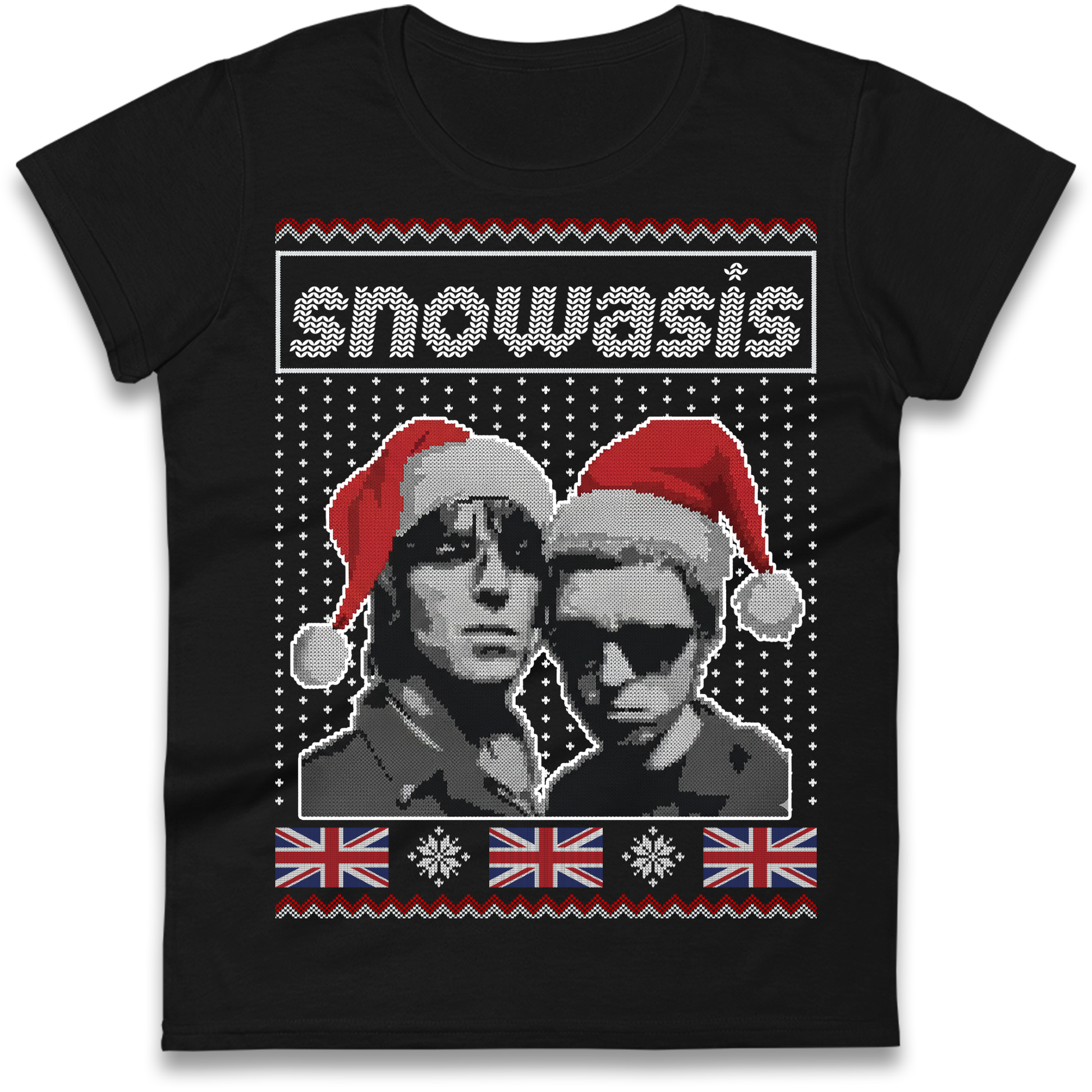 Snowasis Union Jack Christmas Ladies Shirt