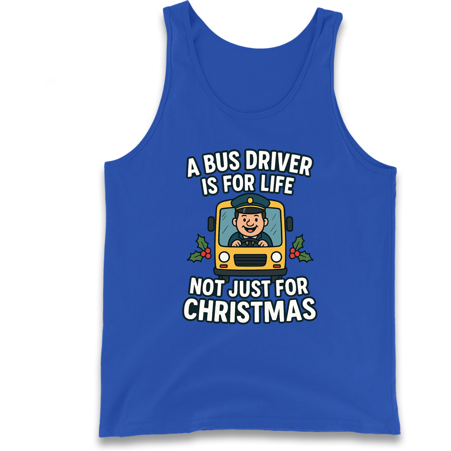 Bus Driver Christmas Tank Top