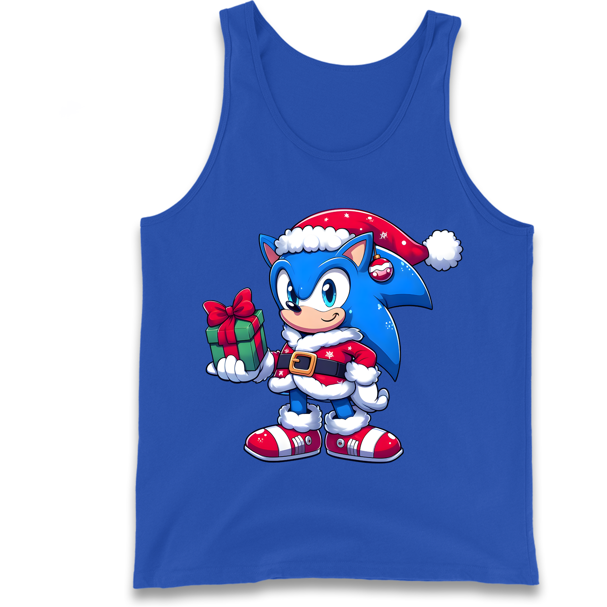 Sonic The Hedgehog Santa Tank Top