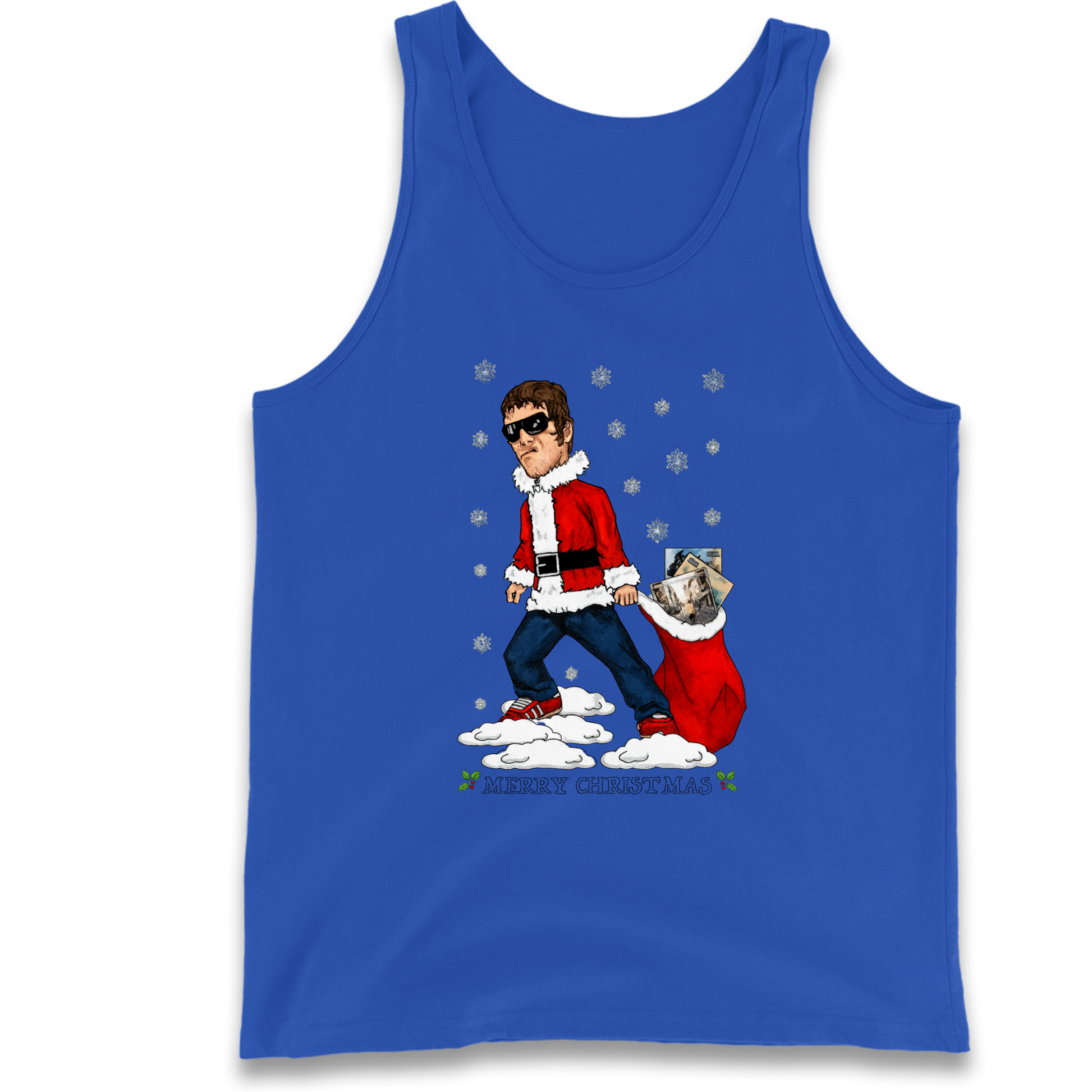 Liam Gallagher Christmas Santa Tank Top