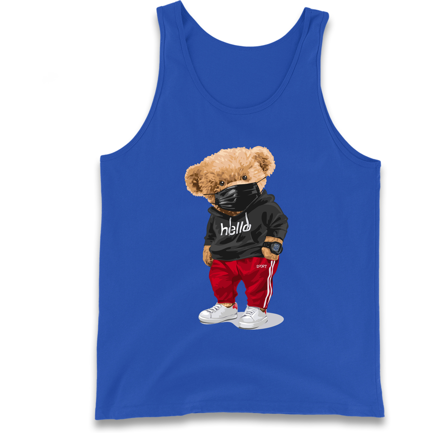 Teddy Bear Hello Streetwear Tank Top