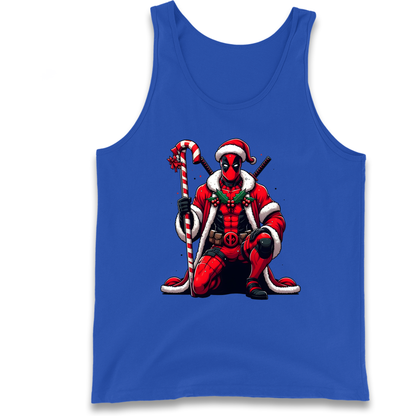 DeadPool Candy Cane Santa Tank Top