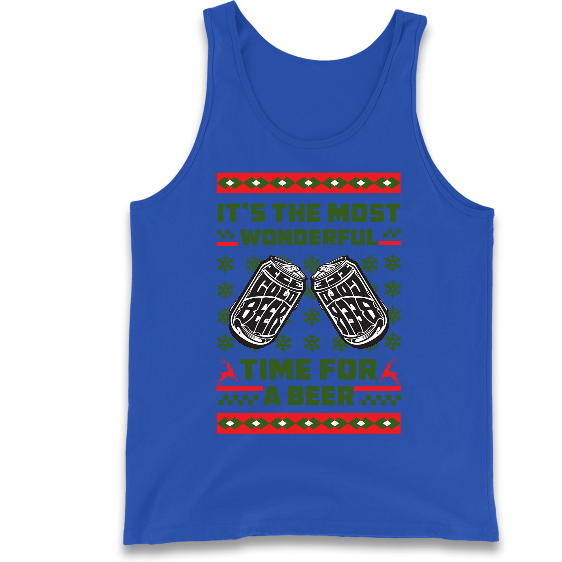 Its The Most Wonderful Time For A Beer Christmas Tank Top