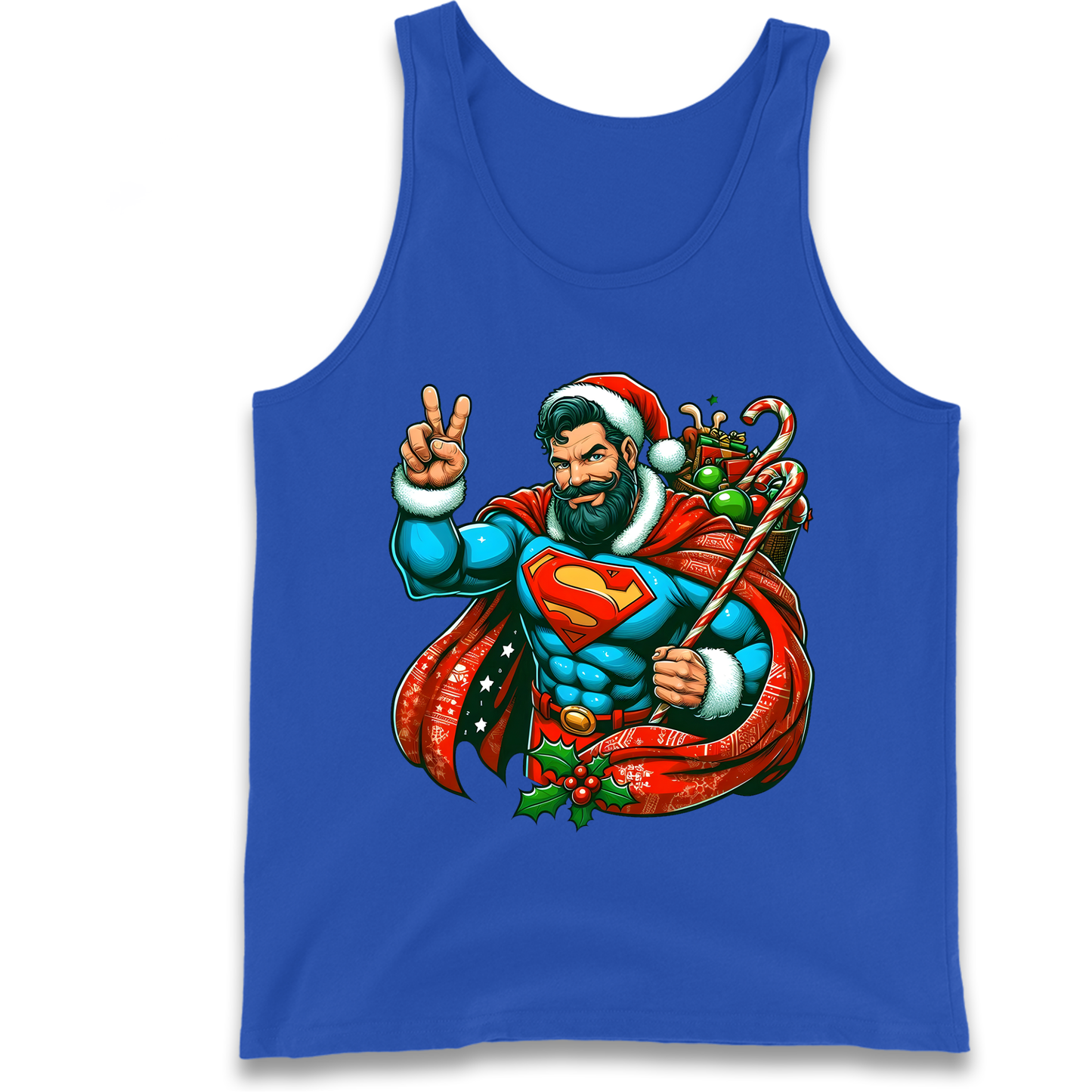 Superman Santa Tank Top