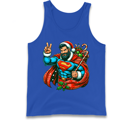 Superman Santa Tank Top