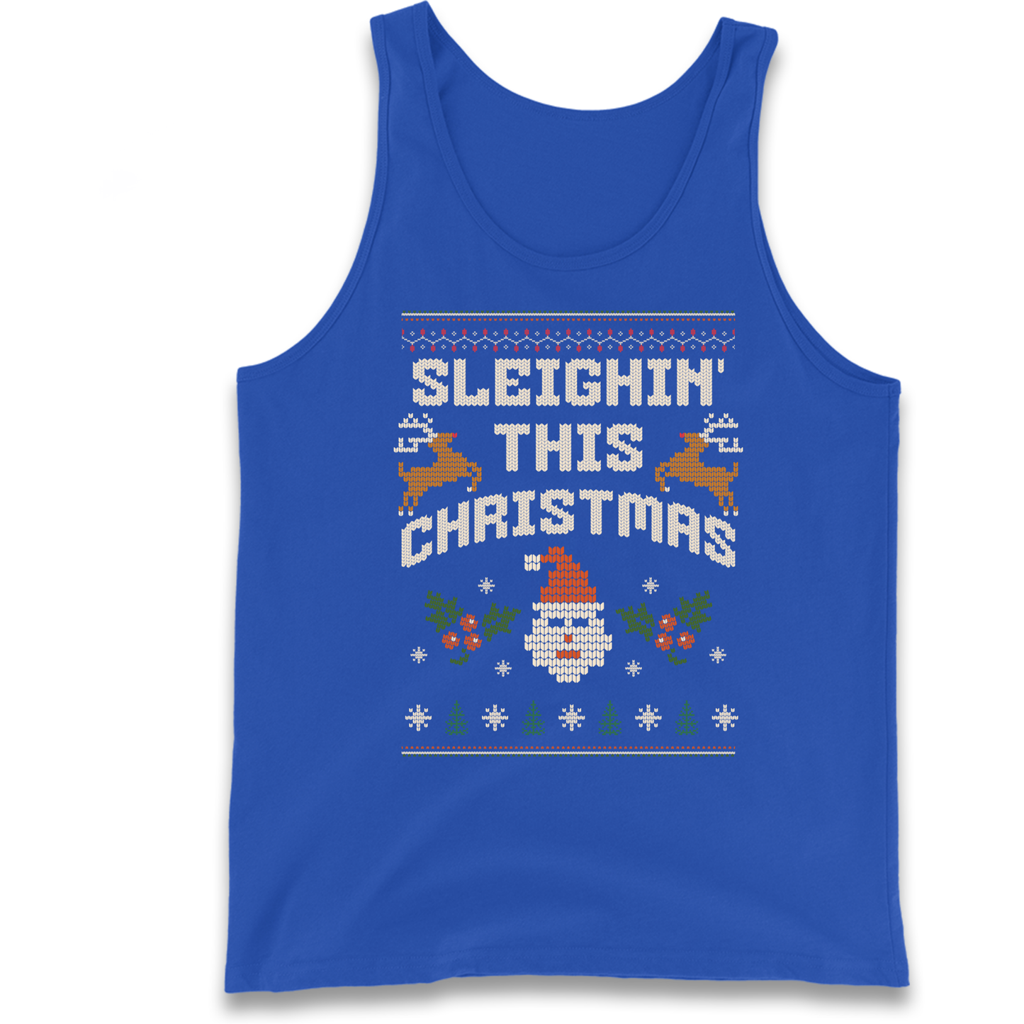 Sleighin This Christmas Christmas Tank Top
