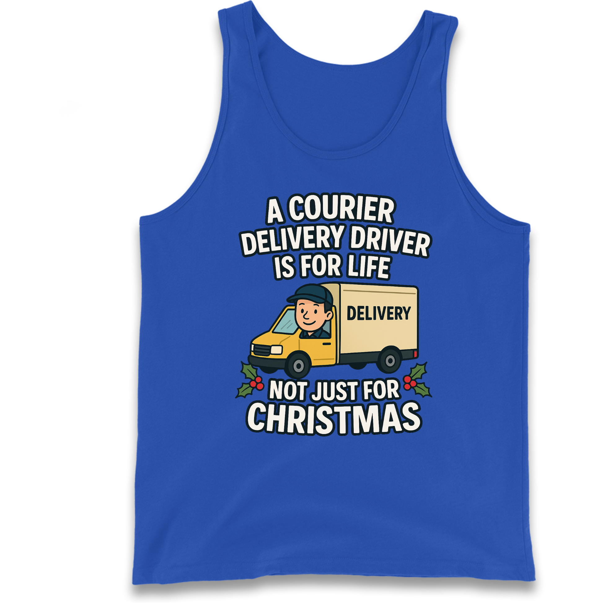 Courier Delivery Driver Christmas Tank Top