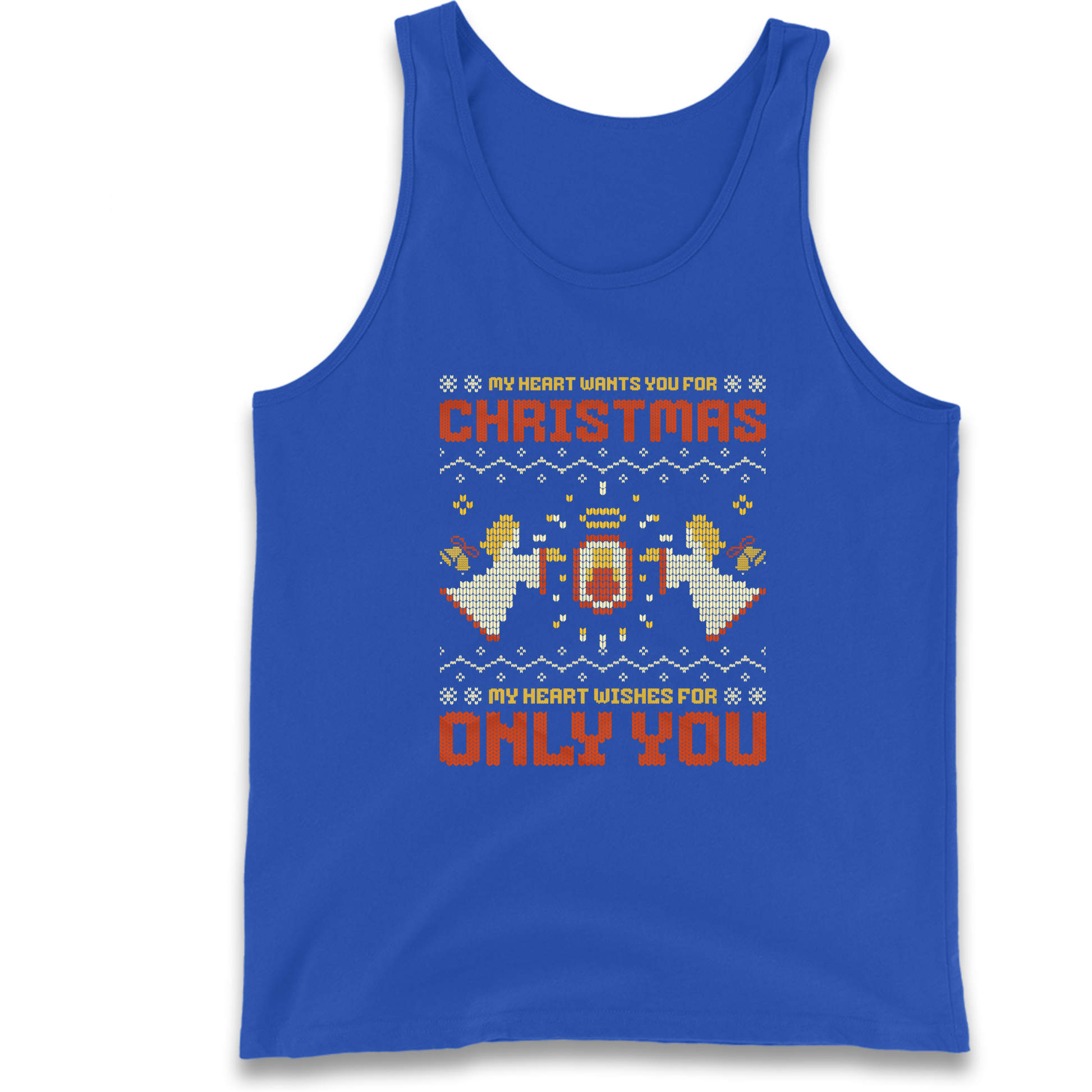 My Heart Wants You For Christmas Only You Christmas Tank Top