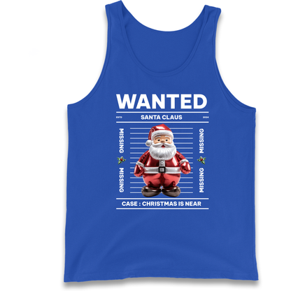 Wanted Santa Claus Christmas Tank Top