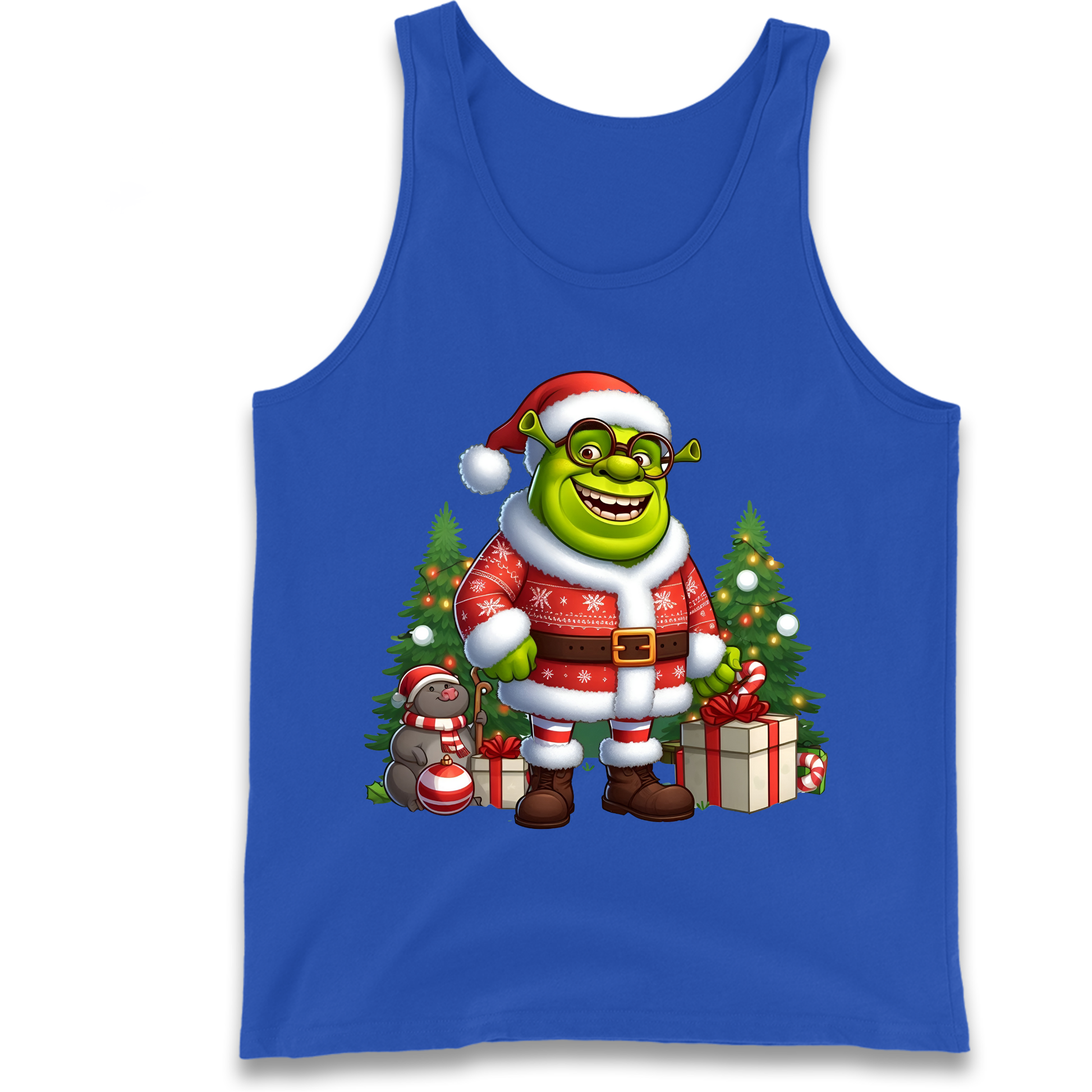 Shrek Santa Claus Presents Tank Top