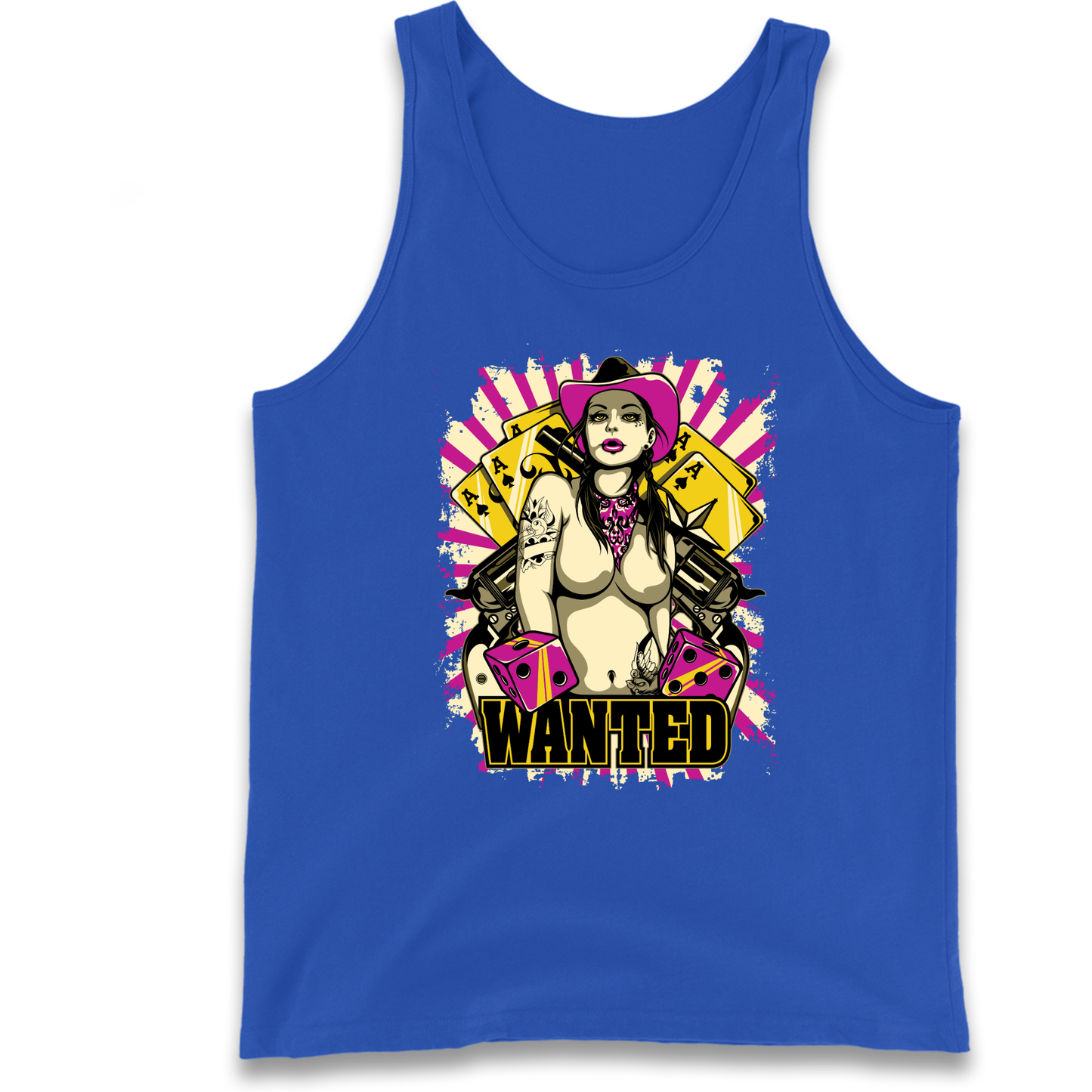 Wanted Ace Of Spades Tank Top