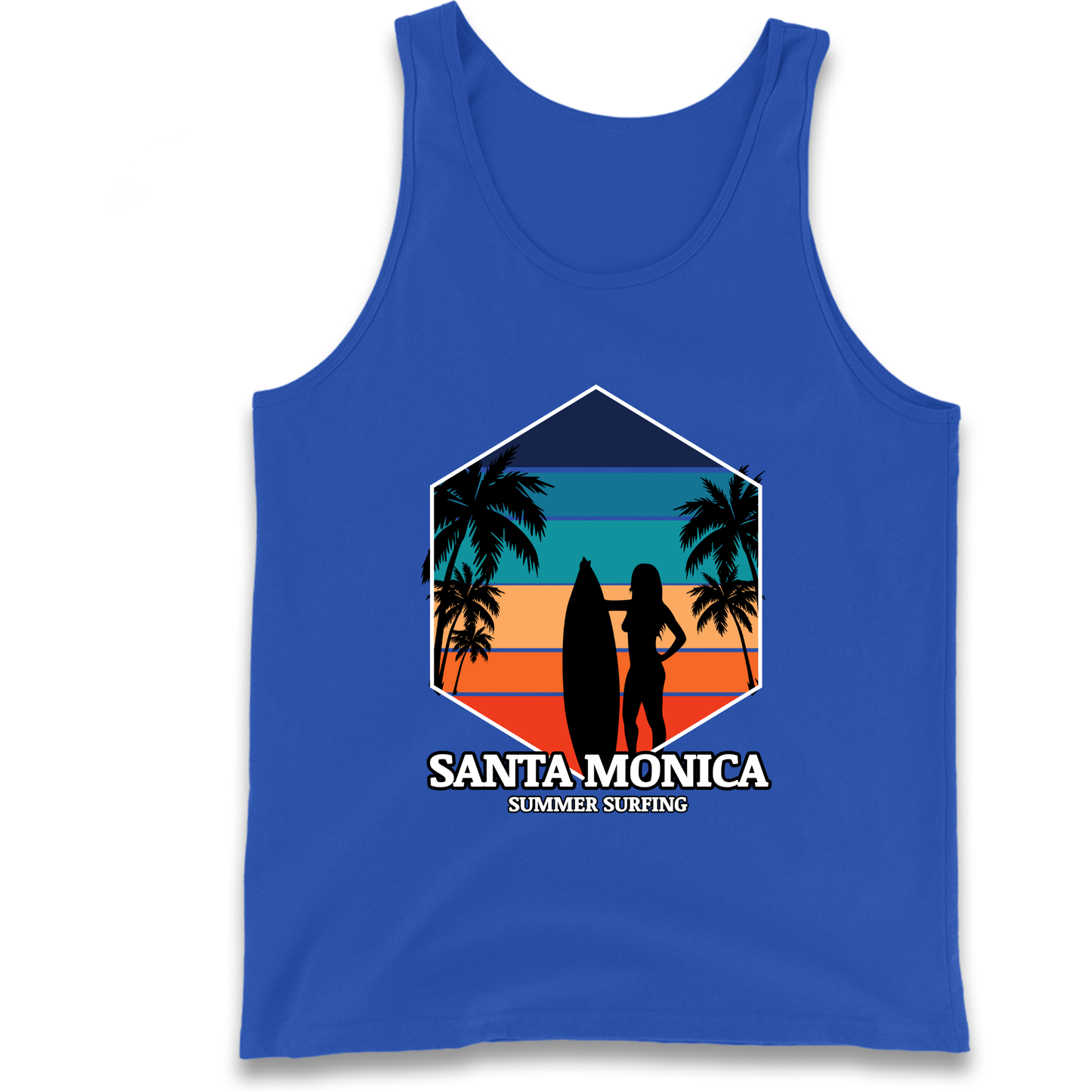 Santa Monica Summer Surfing Tank Top