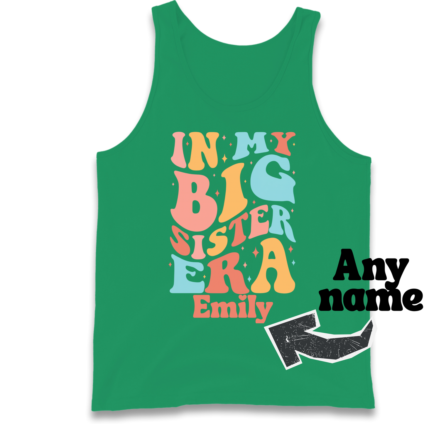 In my big sister Era personalized Tank Top