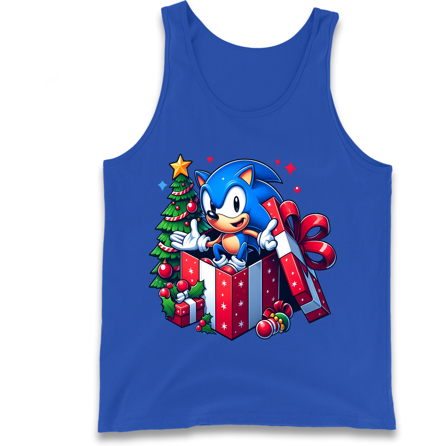 Sonic The Hedgehog Christmas Tank Top