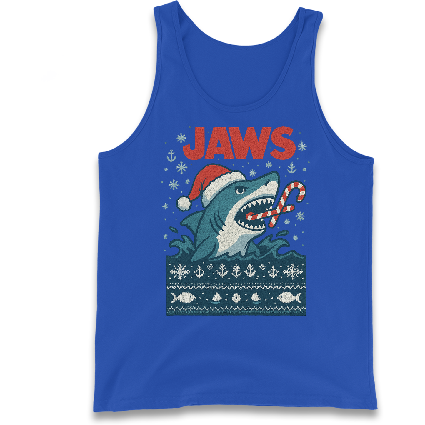 Jaws Christmas Tank Top