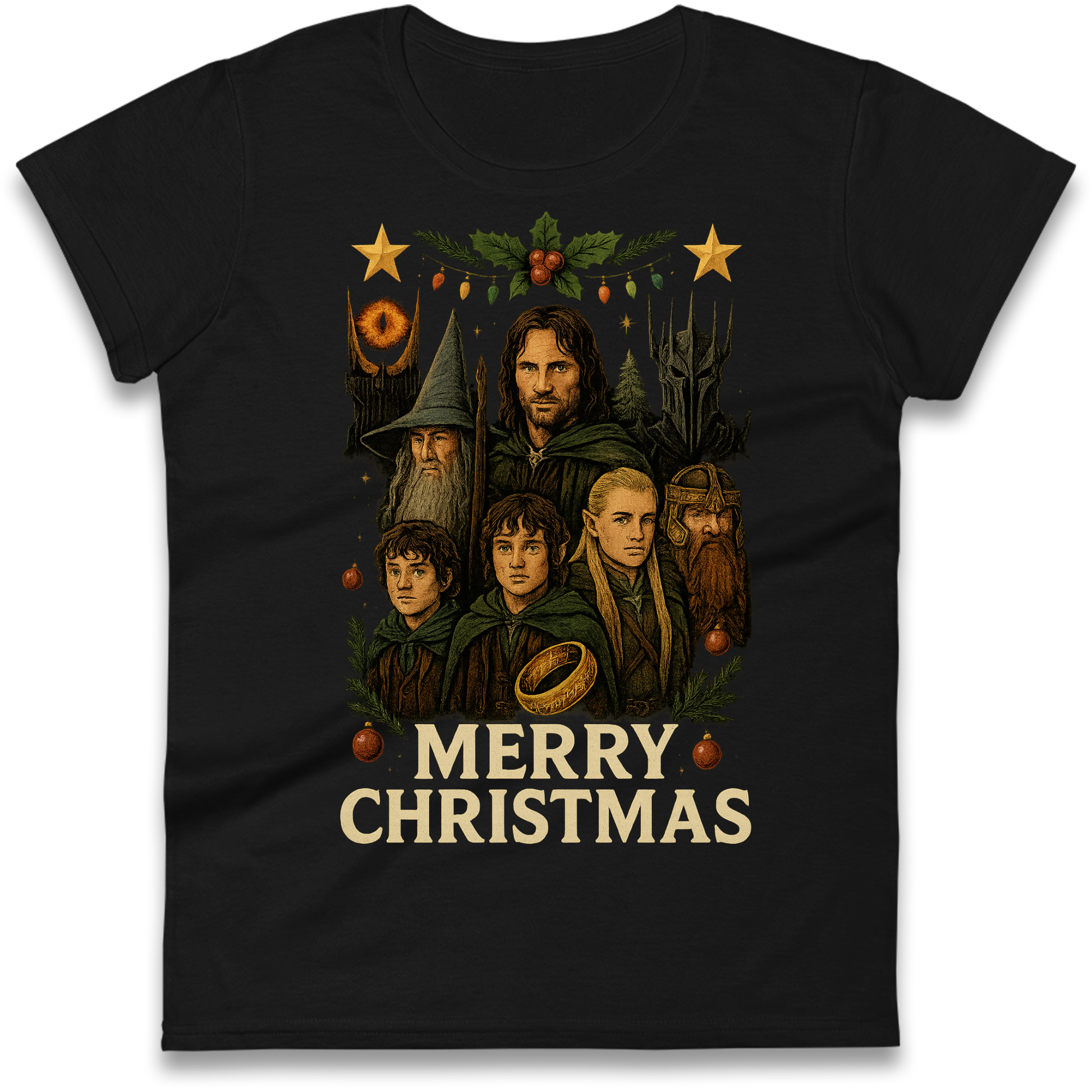 Lord of The Rings Christmas Ladies Shirt