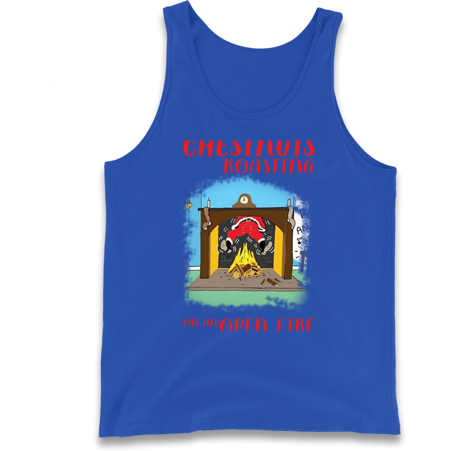 Chestnuts Roasting On An Open Fire Christmas Tank Top
