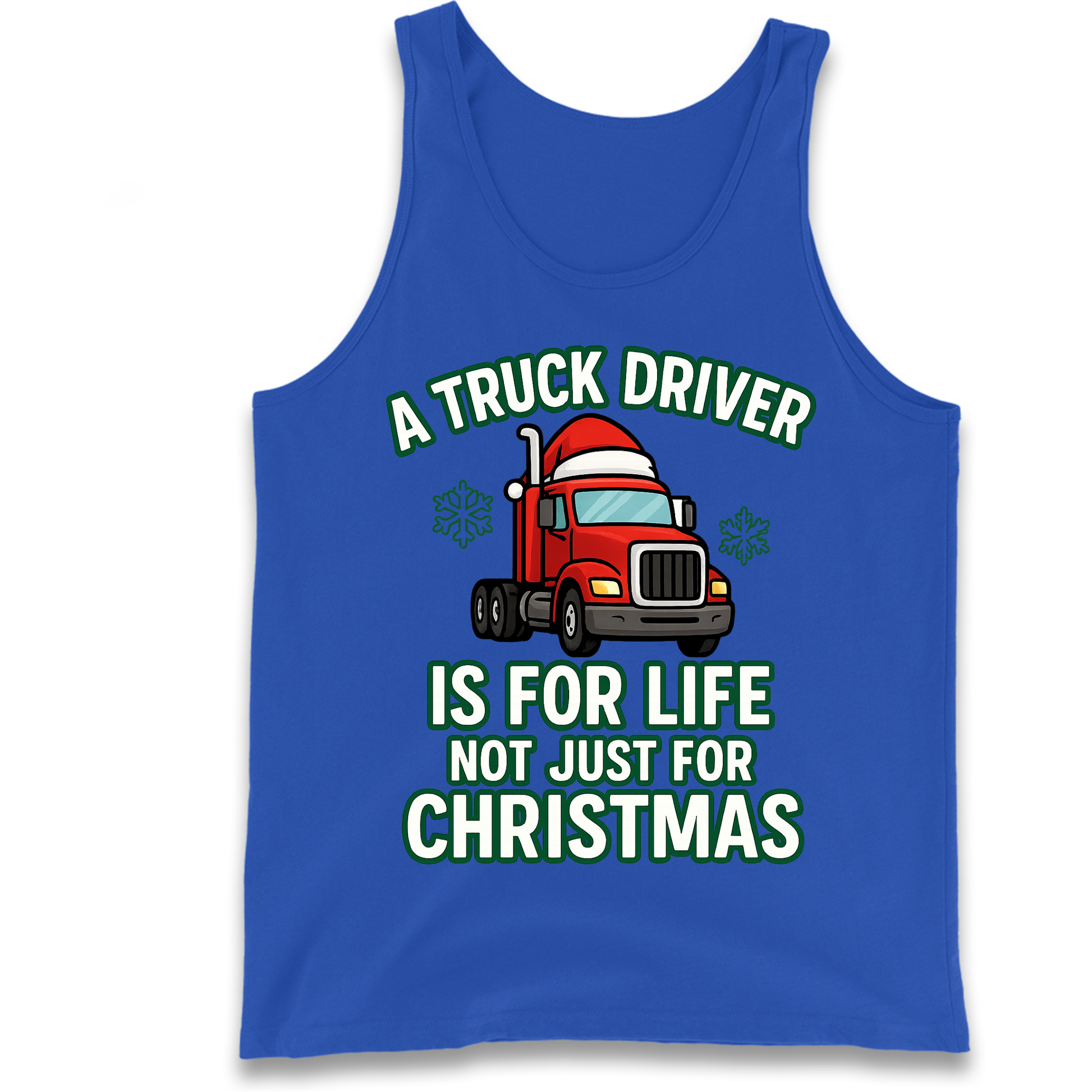 Truck Driver Christmas Tank Top