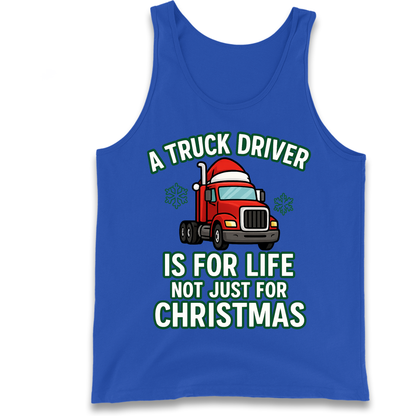 Truck Driver Christmas Tank Top