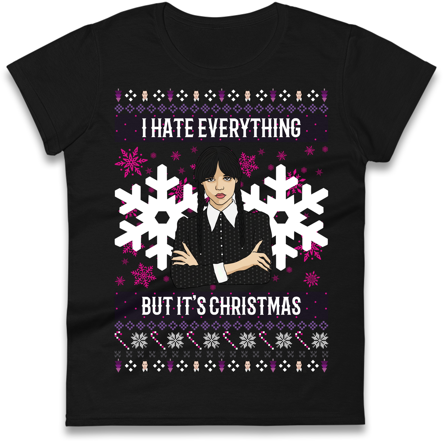 Wednesday addams Christmas Ladies Shirt