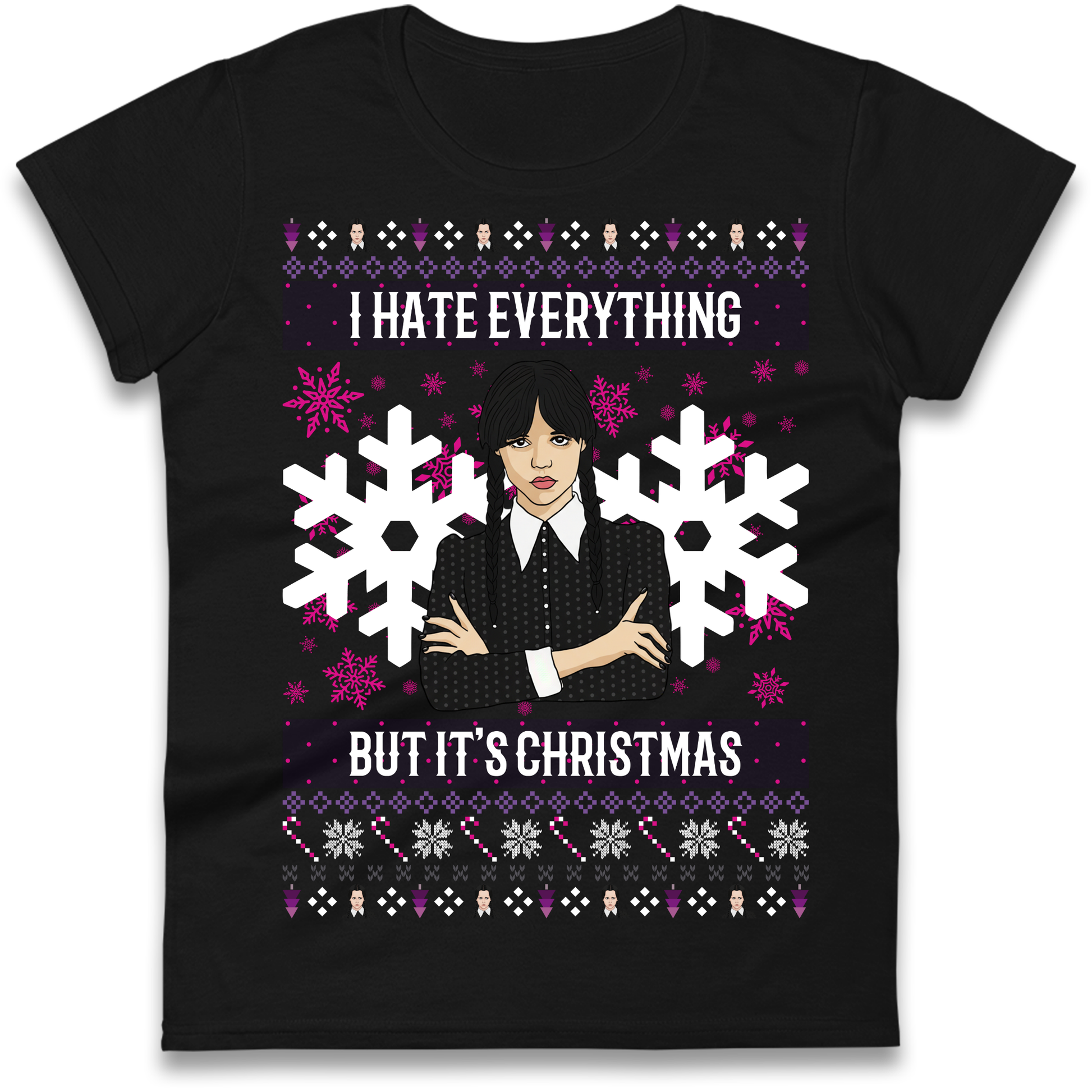 Wednesday addams Christmas Ladies Shirt